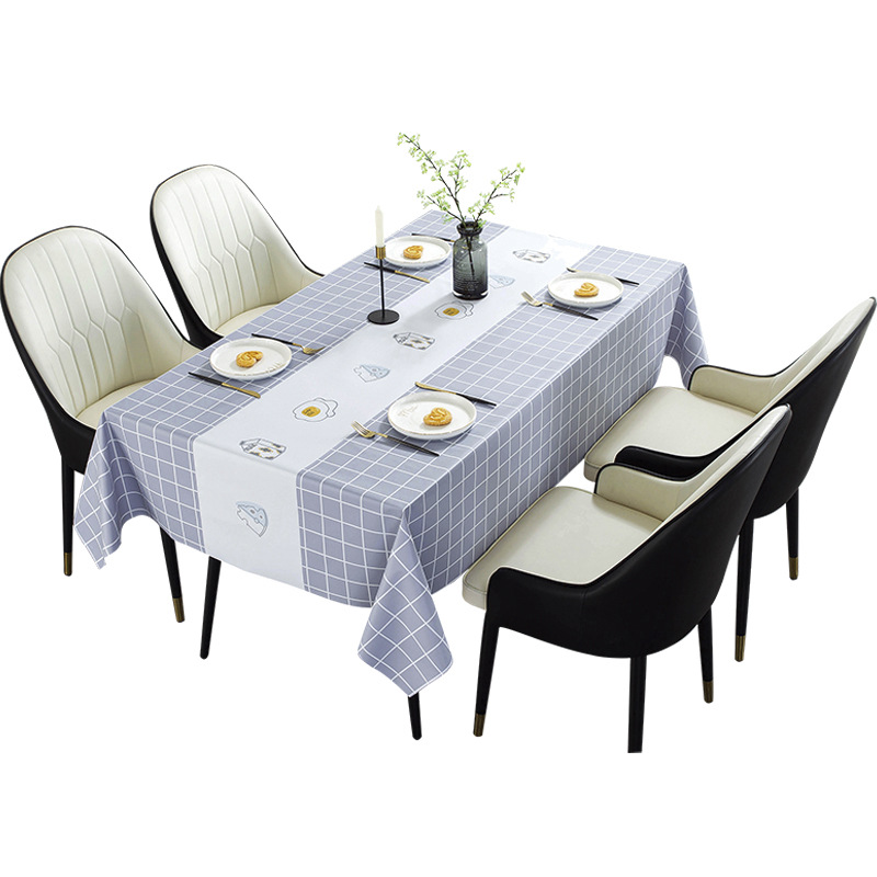 Mantel tela impermeable a prueba de aceite desechable Nordic ins Internet celebridad rectangular mantel mesa de café PVC estudiante estera de escritorio