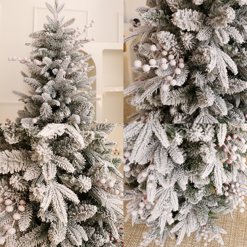 Navidad gran encriptación nieve árbol de Navidad casero DIY decoración de Navidad decoración de decoración