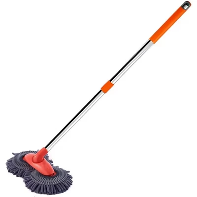 Cleaning, Triple-Speed Fast Cleaning, Car cleaning tools - two-section-double-ended-mop-orange