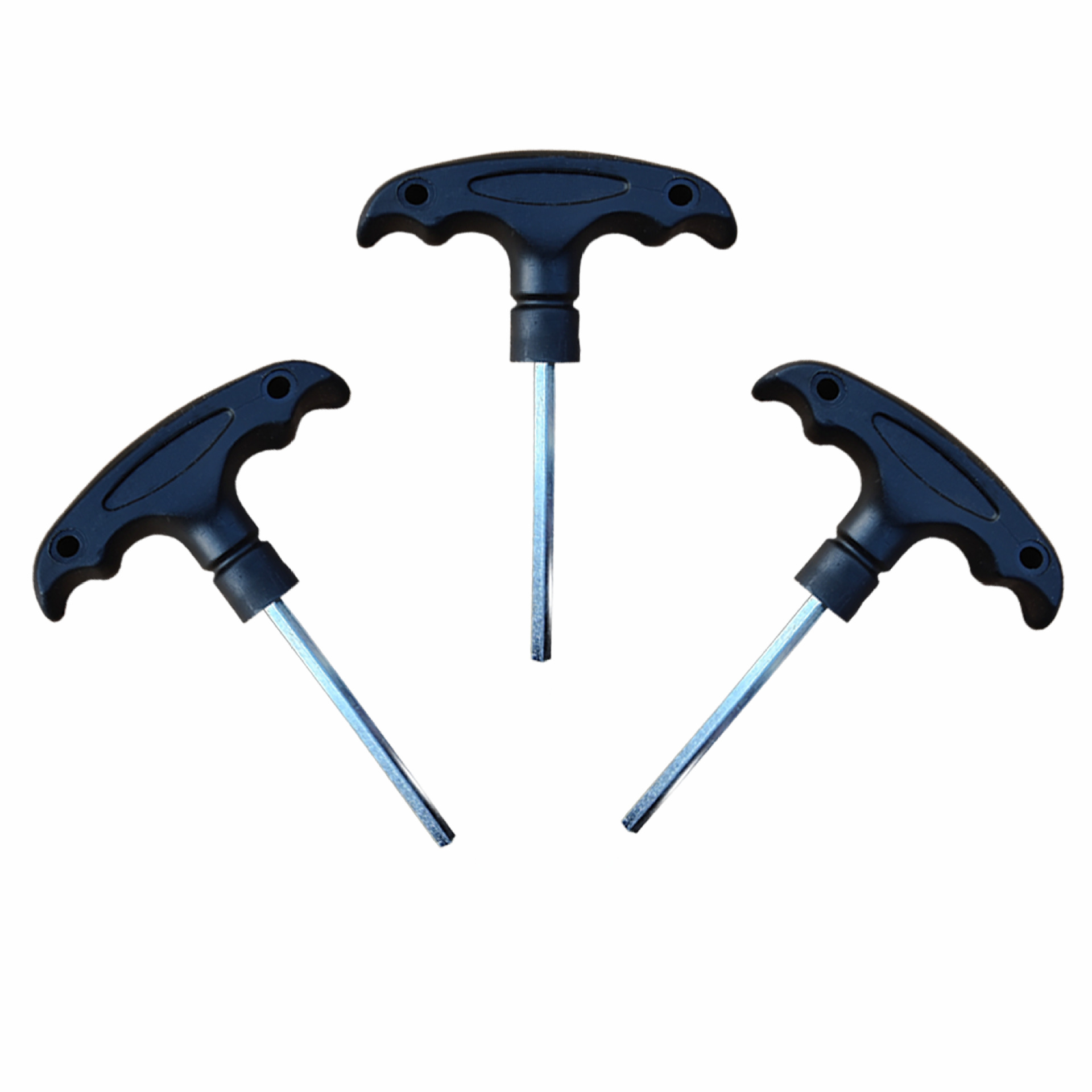 Venta directa de fábrica 3mm/4mm/5mm-T mango negro hexagonal templado galvanizado acero inoxidable antideslizante de alta dureza