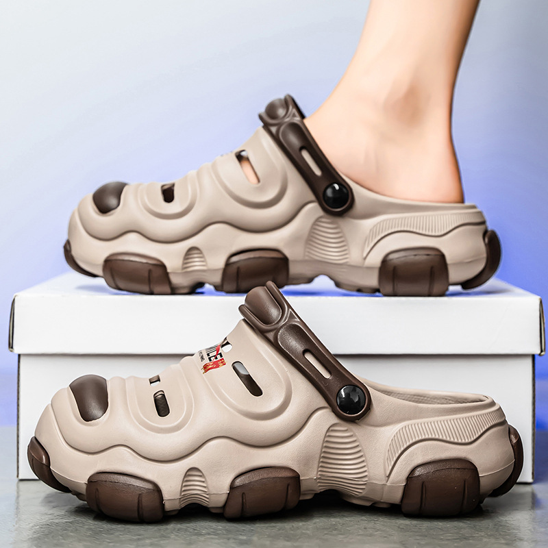 En nombre del cabello, zapatos con agujeros, nuevas sandalias de dos desgaste de verano, zapatos transfronterizos de alta gama para hombres, zapatos de playa, sandalias para hombres