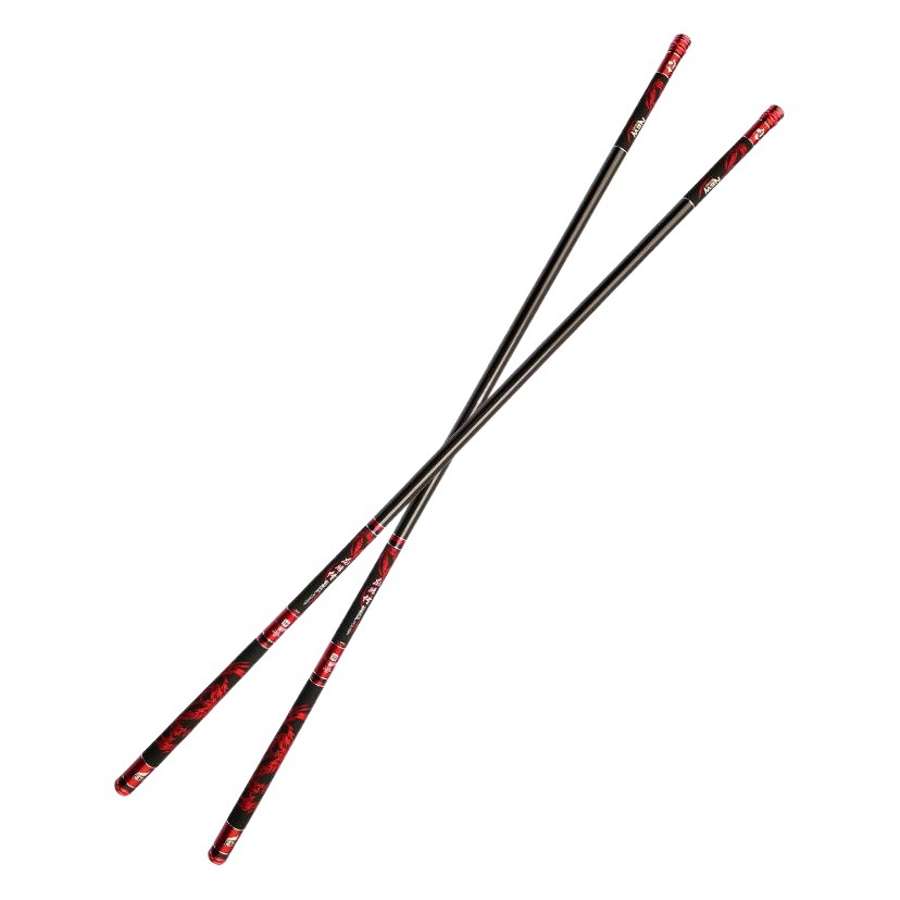 Caña de pescar fabricante negro Hoyo de alta Mesa de carbono caña de pescar súper ligero súper duro 19 ajustable cosa grande caña de pescar verde 2,7-6,3 m