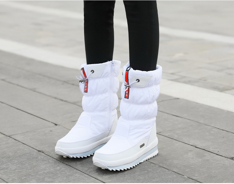 Kid's Women's Casual Solid Color Round Toe Snow Boots display picture 18