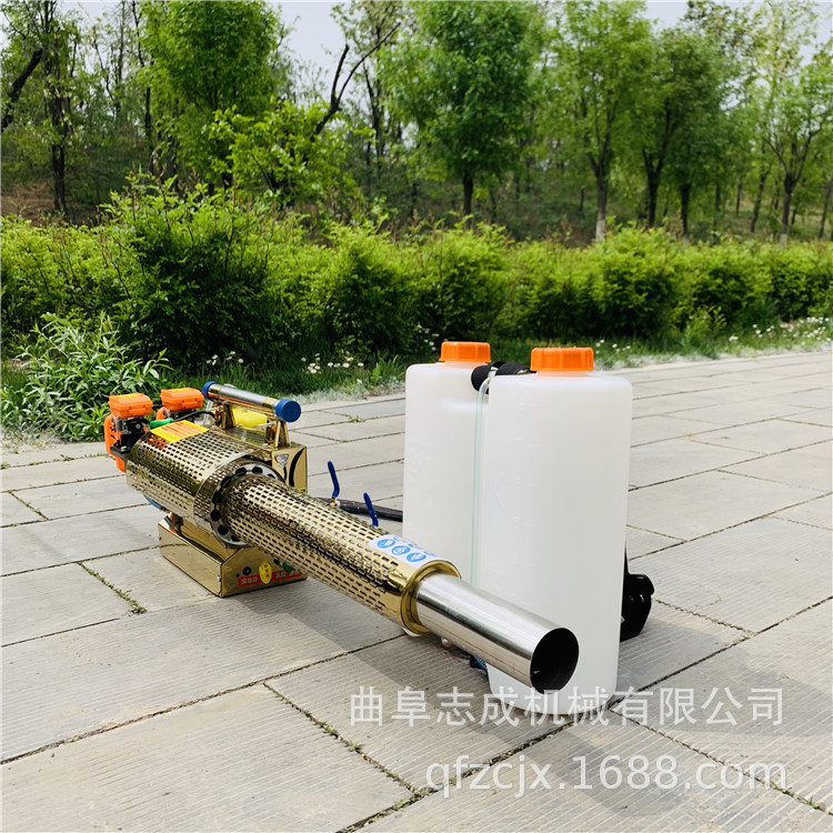 志成高压弥雾机养殖防疫汽油消毒机120A汽油脉冲烟雾机