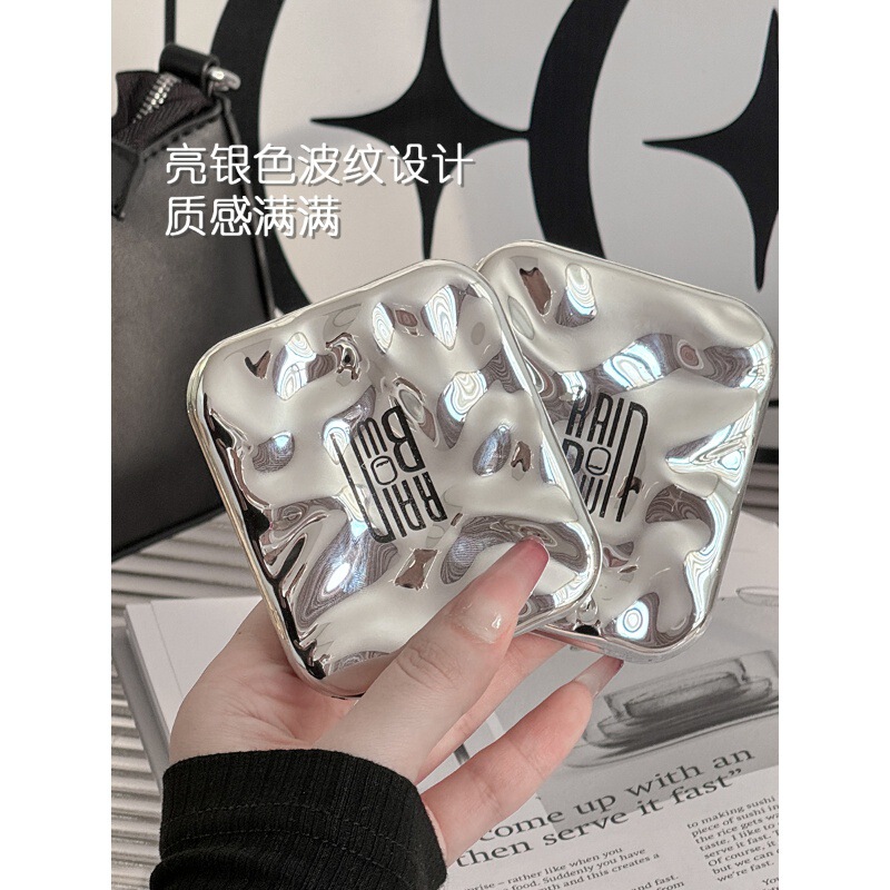 折り畳み可能な携帯LED化粧鏡ランプ付き旅行携帯型拡大手持ちメイクアップ美化粧小鏡女|undefined