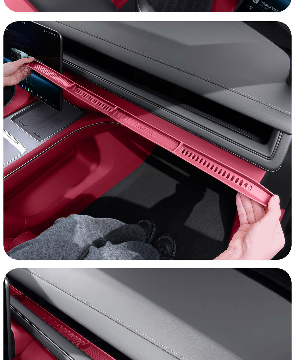 Suitable for 26 Models of Nio Es8 Dashboard Silicone Mats, Dust-Proof Air Vent Anti-Slip Mats, and a Complete Set of Practical Accessories