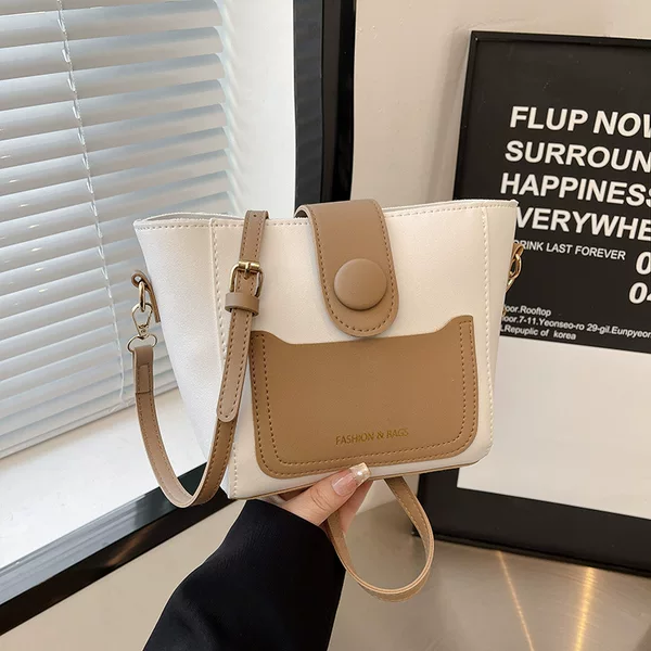 Cross-Border Popular Portable Bucket Bag for Women 2025 Autumn and Winter New Trendy Fashion Shoulder Bag Versatile Retro Crossbody Bag