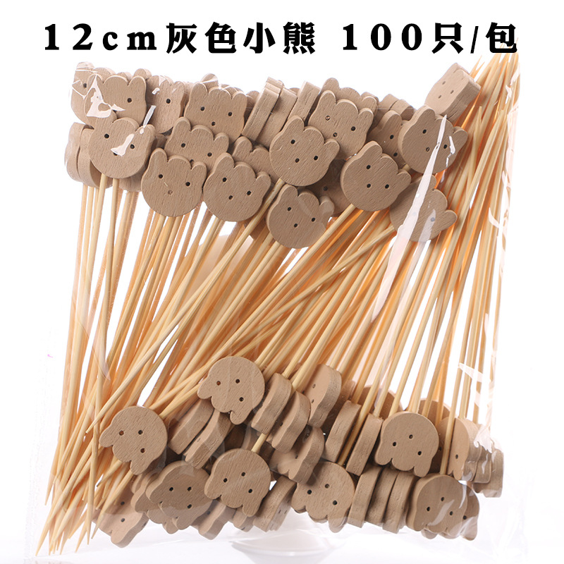 Fruit stick desechable flor stick