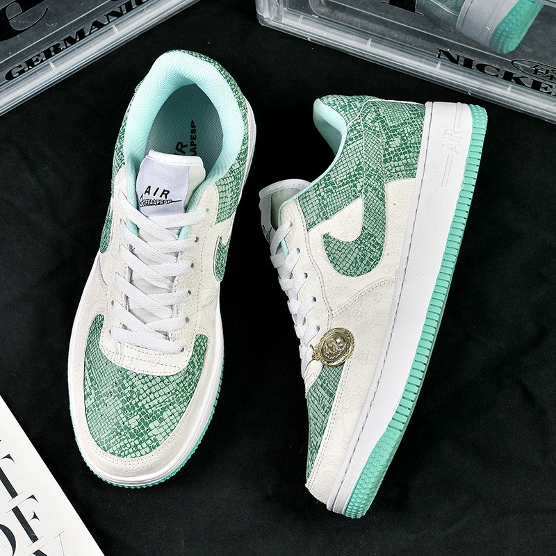 Putian's New Popular Year of the Snake Limited Edition Air Force One Putian Men's and Women's Sneakers Low-Top Pure White White Shoes with Good Looks
