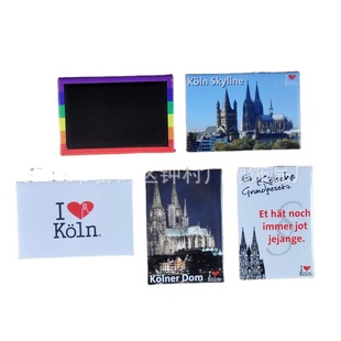 Factory Direct Supply Rural Night Scene Tinplate Refrigerator Stickers Novel Pattern Refrigerator Stickers Welcome to Order