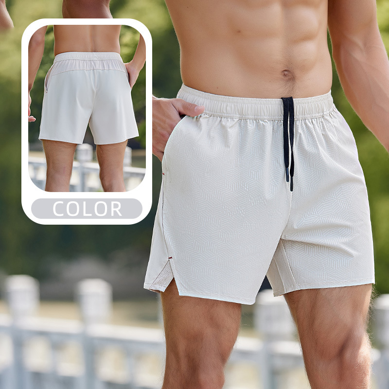 Verano nuevos pantalones cortos casuales de talla grande para hombres transfronterizos costura pantalones cortos transpirables de secado rápido pantalones cortos de fitness para correr al aire libre image 11
