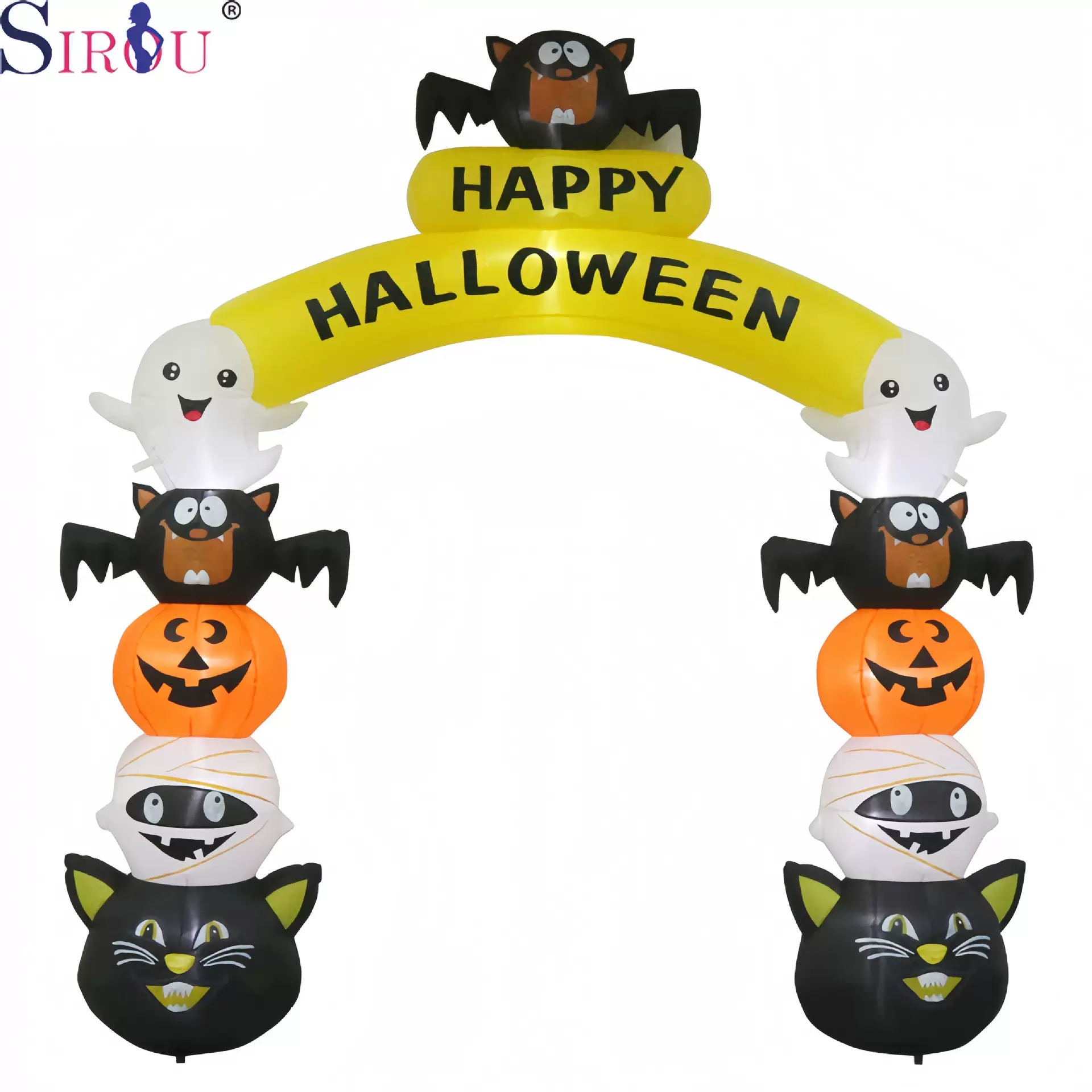 万圣节幽灵拱门摆件派对用品户外充气庭院布置道具装饰品跨境专供