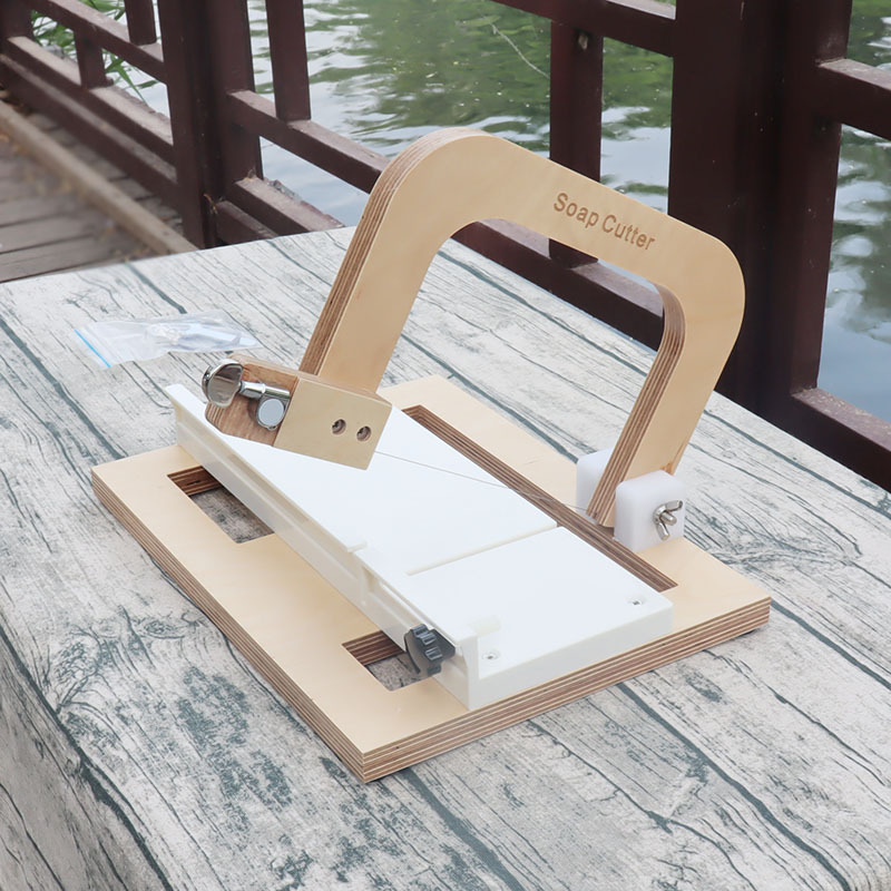 Producción de la fábrica mejorada profesional de jabón hecho a mano tipo cuchillo de jabón mesa de corte cortador de jabón cuchillo de alambre de acero herramienta de corte de jabón