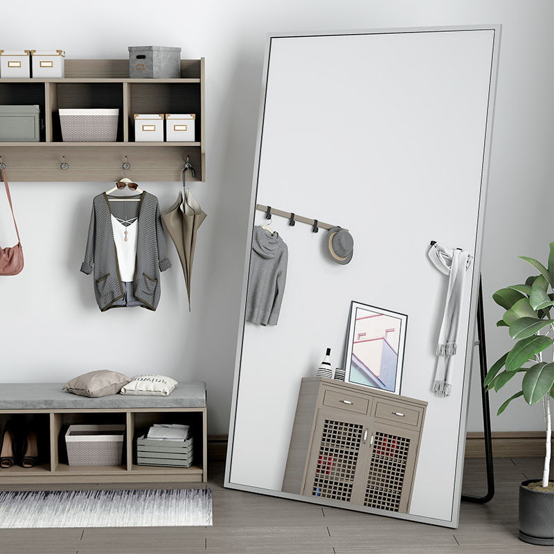 Espejo grande tridimensional, espejo de cuerpo, espejo de piso, espejo de tocador para el hogar, espejo de audición, dormitorio, niña, tienda de ropa en la pared, Amazon image 2