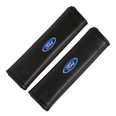 Seat belt shoulder pad – Seat Belt Shoulder Pad Leather - double-line-shoulder-pads-ford