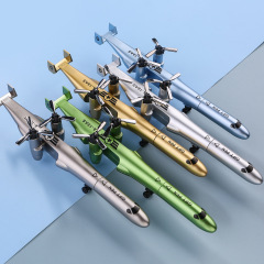 新型創意飛行機中性ペン軍事武器戦闘機特戦ヘリコプターペン学生水筆文房具