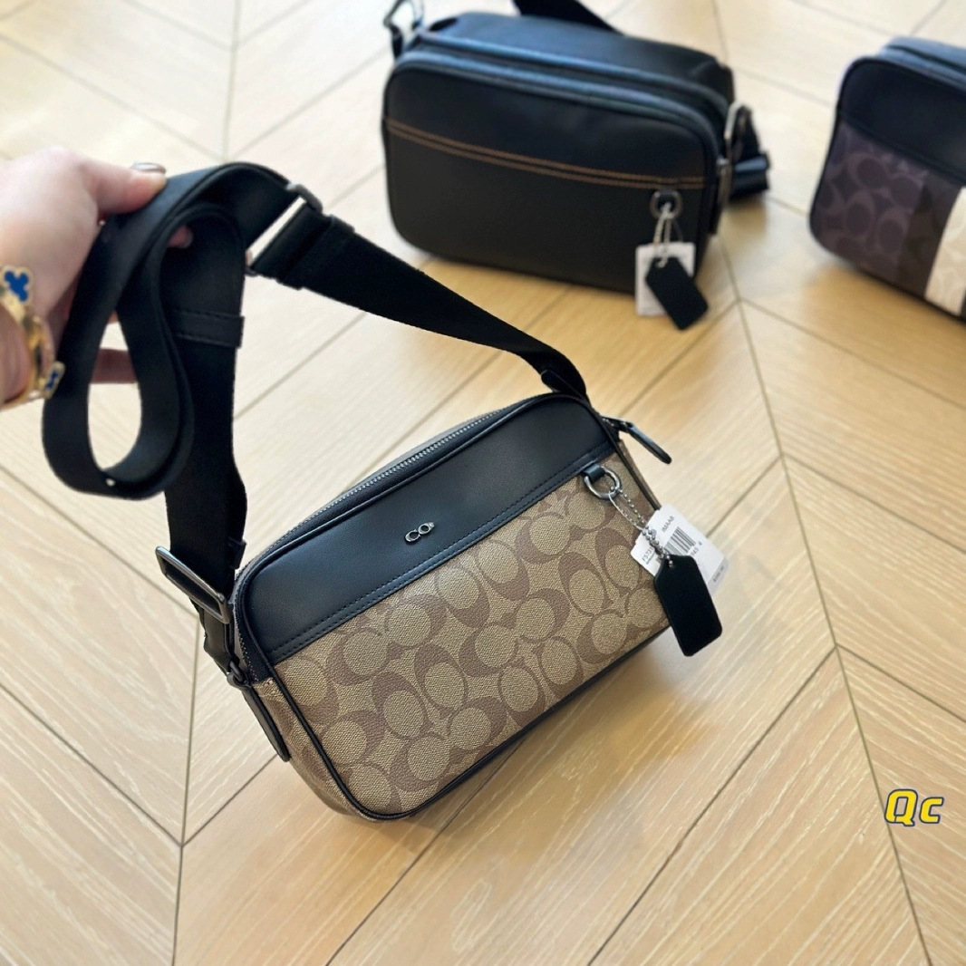 Bolso de hombro para hombre C familia simple bolso de viaje casual bolso de hombre con caja de regalo bolso de hombro bolso de pecho