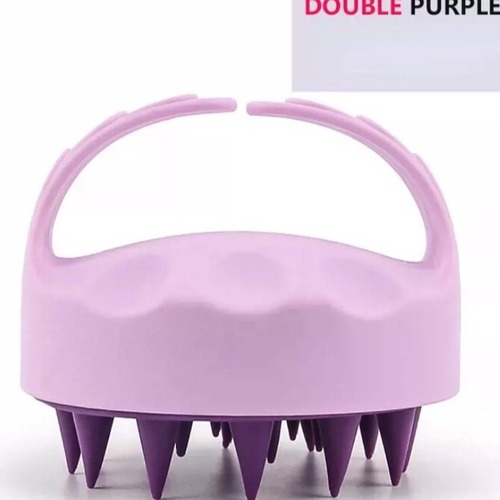 TEMU hair wash brush, scalp wash brush, head massage brush, soft rubber hair wash comb