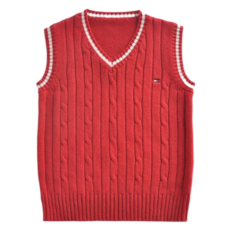 Suéteres estilo universitario para niños y niñas de primavera y otoño, chalecos de algodón para bebés, chalecos de punto para niños, uniformes escolares