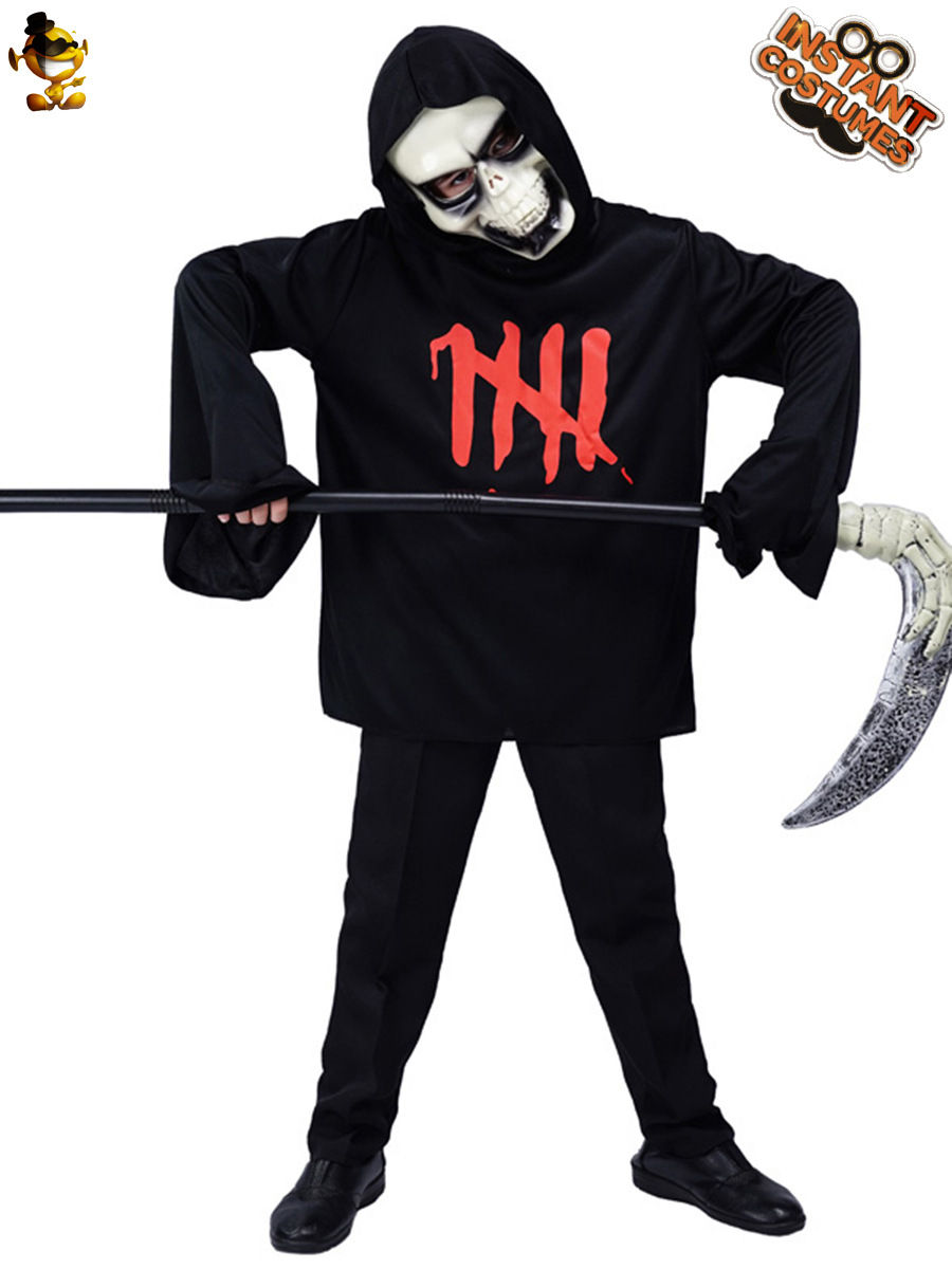 Halloween niños demonio vampiro traje del Partido de los horror cráneo Zombie Cosplay juego la bola