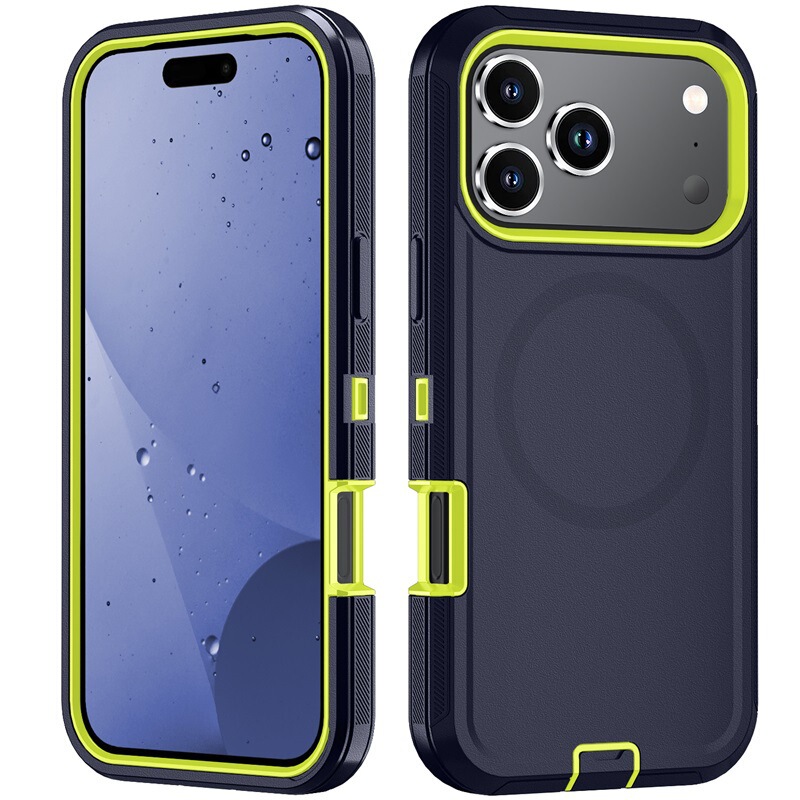 Apple 携帯電話ケース iphone17 Pro スリーインワン磁気携帯電話ケース、バッククリップホルダー付き、クロスボーダーモデルに適しています。|undefined