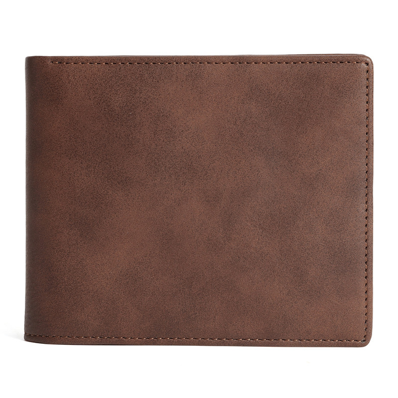 VP café para hombres, cartera de cuero PU, comercio exterior, grabado láser, cartera de grabación negra, regalos de Navidad.