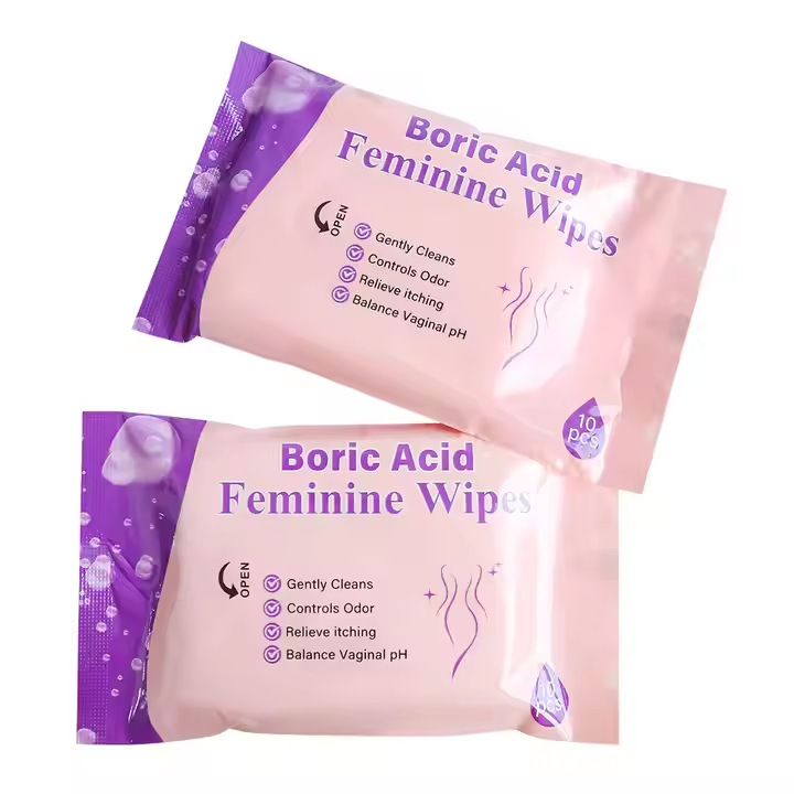 Boric Acid Feminine Wipes Balance Healthy PH硼酸湿巾跨境清洁|undefined