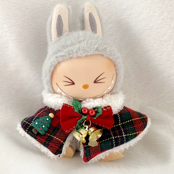 Plaid cape christmas suit