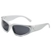 Men's sports sunglasses, trend fashionable glasses solar-powered, punk style, European style