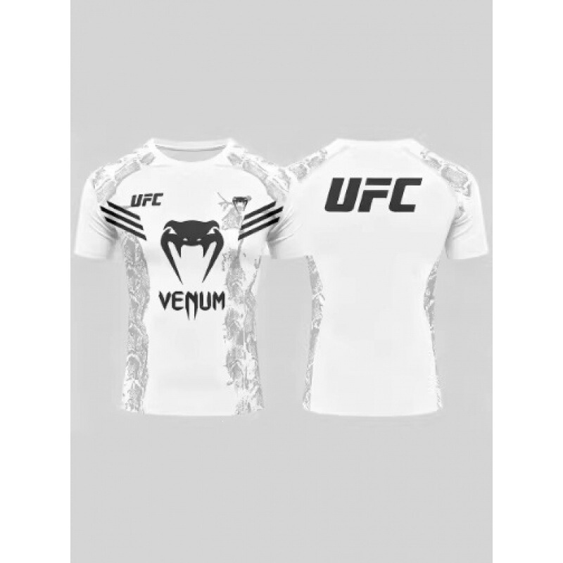 Cross-Border New Hot-Selling Ufc Boxing Competition 3D Printed T-Shirt for Men and Women, Casual Breathable Oversized Quick-Drying Short-Sleeved Top