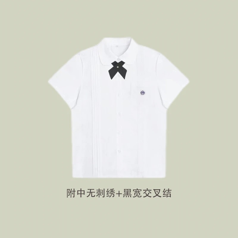 台湾学生服セット中学生 JK 制服白シャツアコーディオンプリーツ高校カレッジスタイル卒業クラス制服夏|undefined