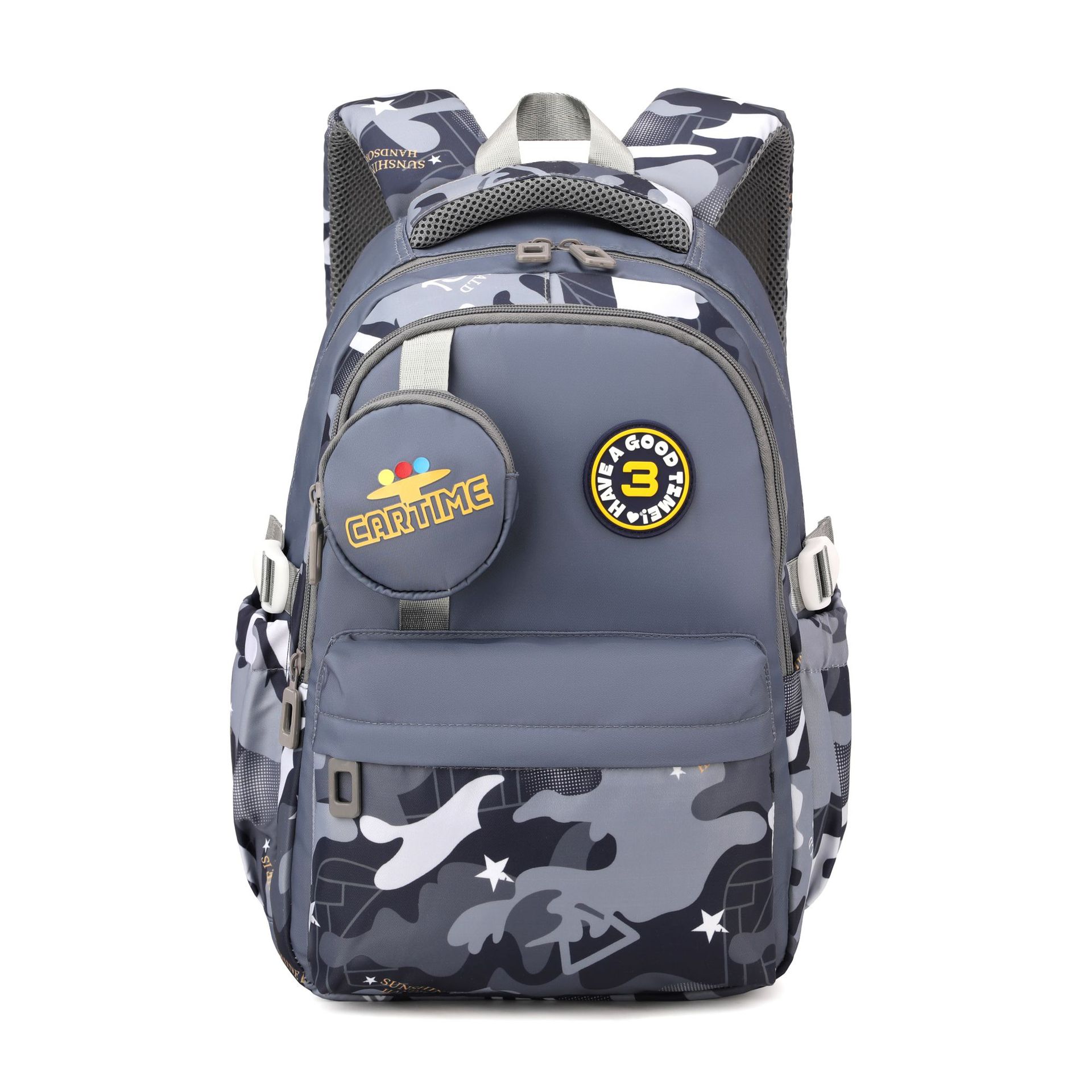 Nuevo pez natural jardín de infantes clase grande - 2 grados mochila pequeña bebé lindas mochila para niños y niñas para reducir la carga de la cresta