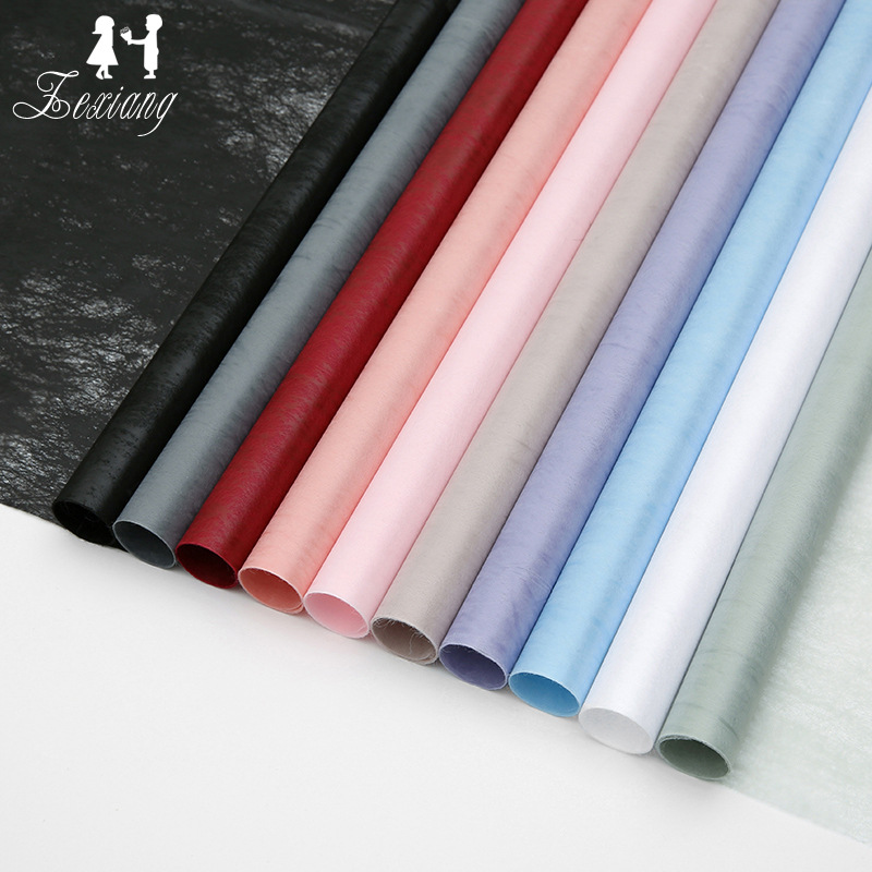 七夕情人节鲜花包装纸防水内衬纸棉花糖纸包花纸纯色花束打底棉纸