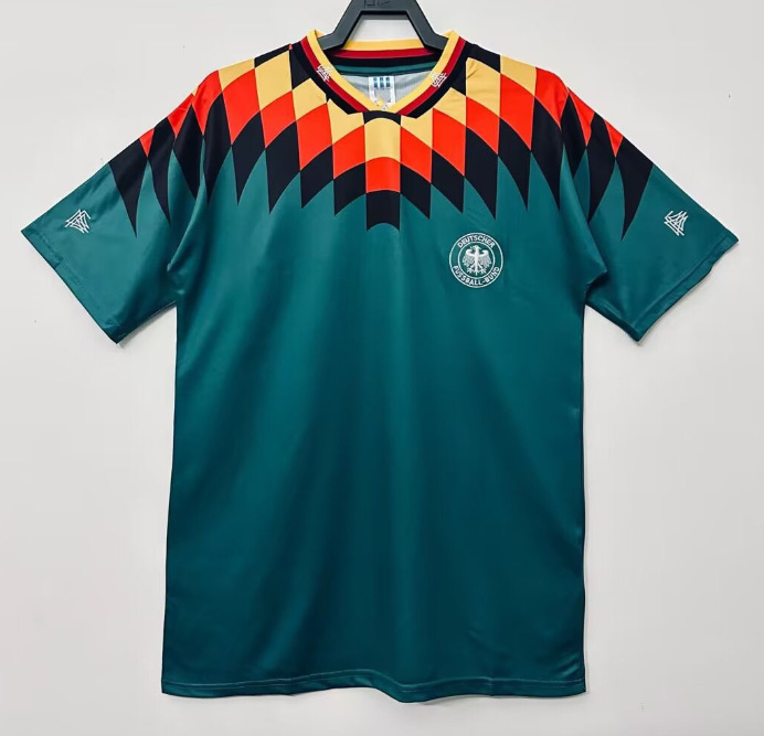 Camiseta de fútbol retro clásica versión nostálgica Brasil España México Alemania Serie transfronteriza Camiseta de una pieza