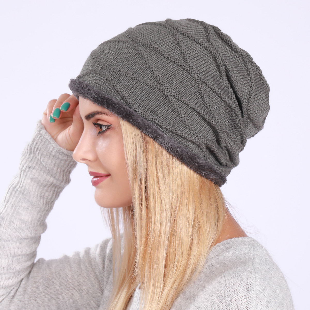 Knitted Beanie Hat For Men And Women Wool Warm Winter Hat_voghion.com