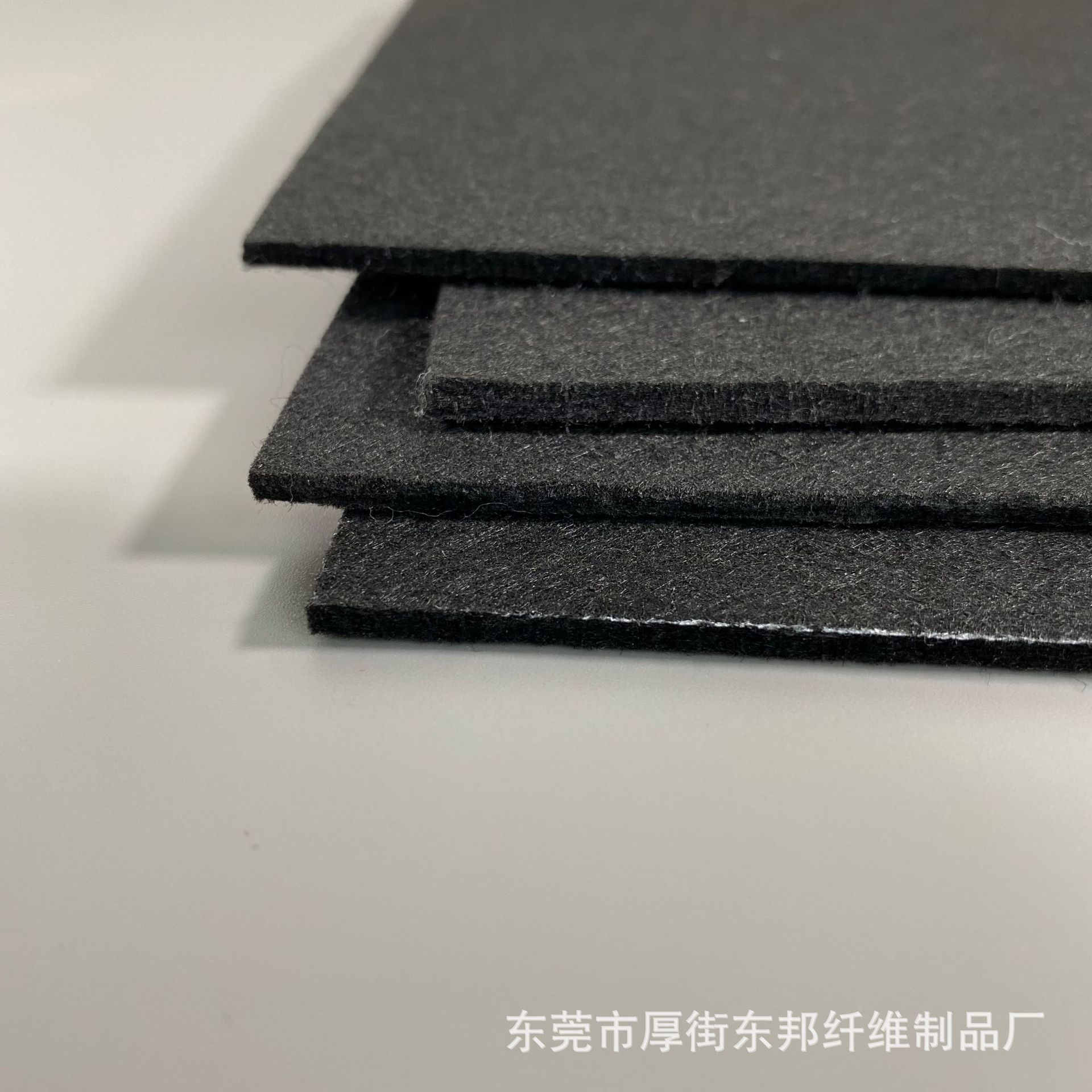 汽车防鼠围挡黑色毛毡布 小孩围栏硬无纺布