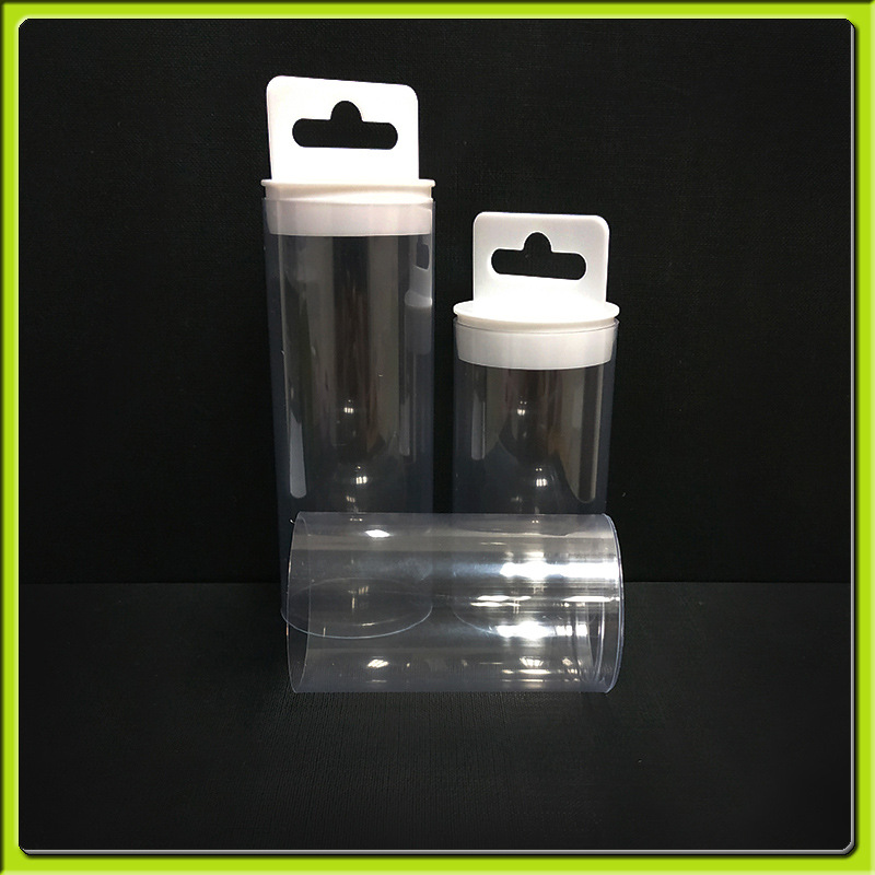 批发带飞机孔挂钩盖塑料包装管pvc透明高尔夫球包装管pvc包装管