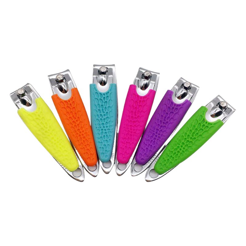 Factory nail tools silicone nail clippers large nail clippers silicone sleeve manicure scissors rubber sleeve nail clippers