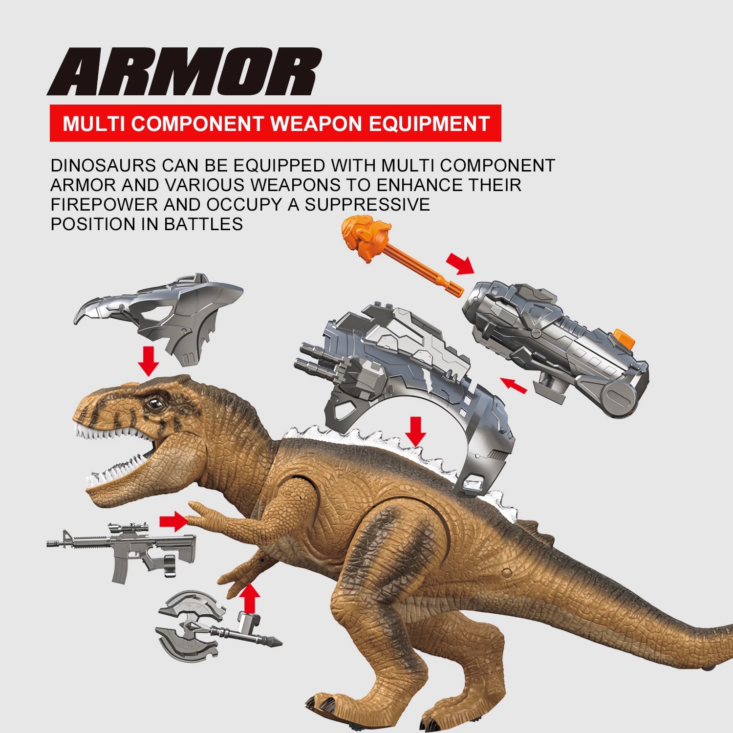 Transfronterizos niños grandes dinosaurios de control remoto llamas de luces pueden caminar modelo de niño control remoto eléctrico juguete tiranosaurus