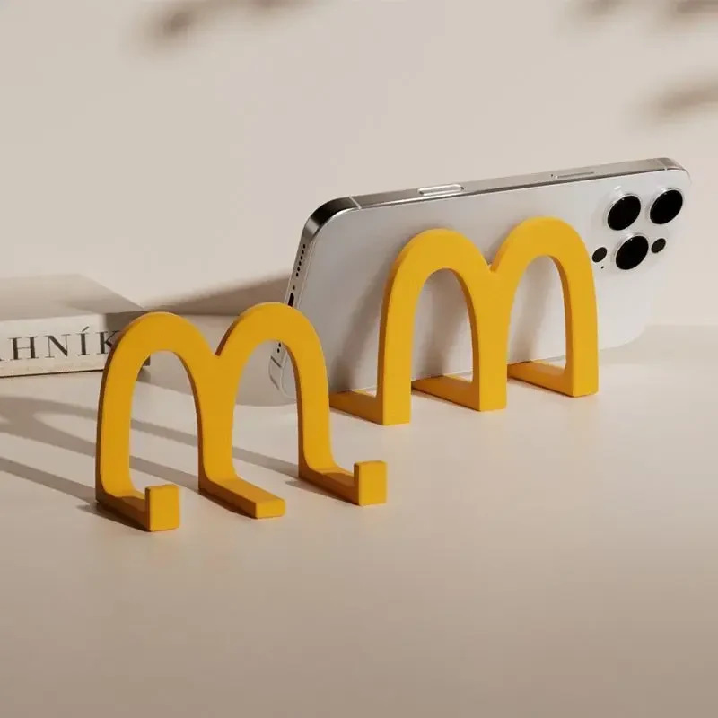 [携帯電話ホルダー] 携帯電話ホルダー小さな装飾品マクドナルドデスクトップクリエイティブオフィス学生ドラマ視聴ホルダー|undefined