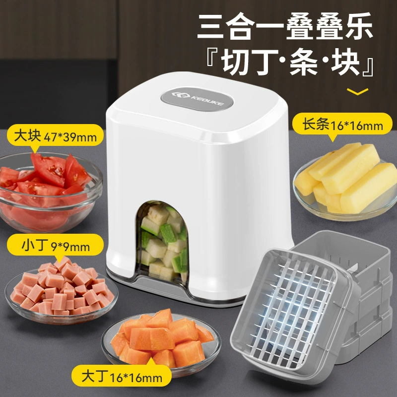 ✅ Бытовая многофункциональная машина для нарезки кубиками и нарезки полосками фруктов и овощей, картофельных чипсов, моркови, картофеля и огурцов.