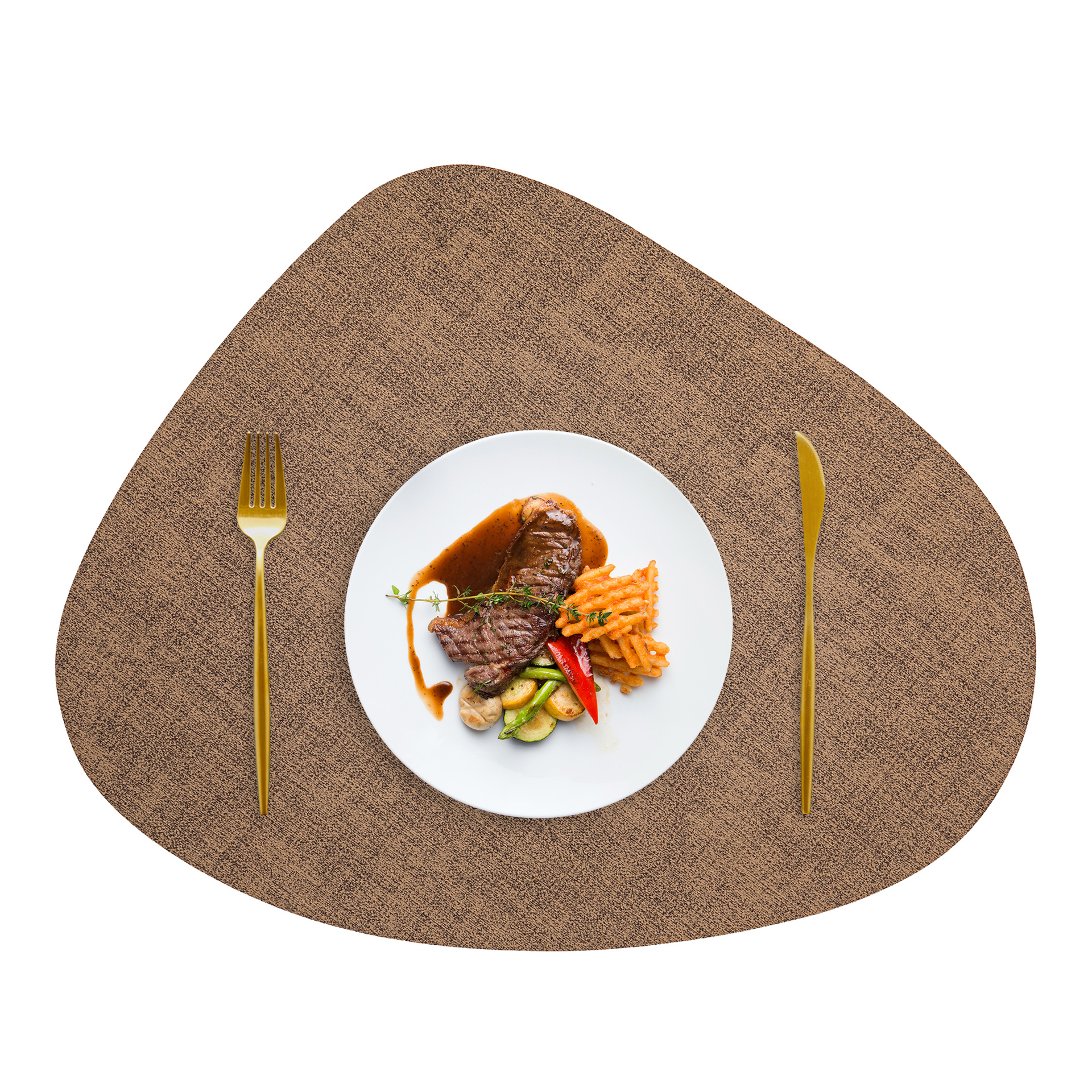 Manteles Individuales japoneses transfronterizos de tela en forma de gota, tapetes para platos impermeables y a prueba de aceite, tapetes aislantes para mesa, alfombrillas aislantes de pu para el hogar