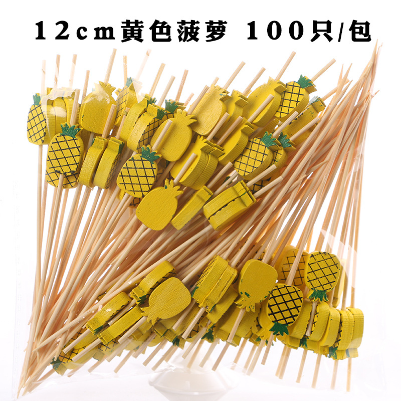 Fruit stick desechable flor stick