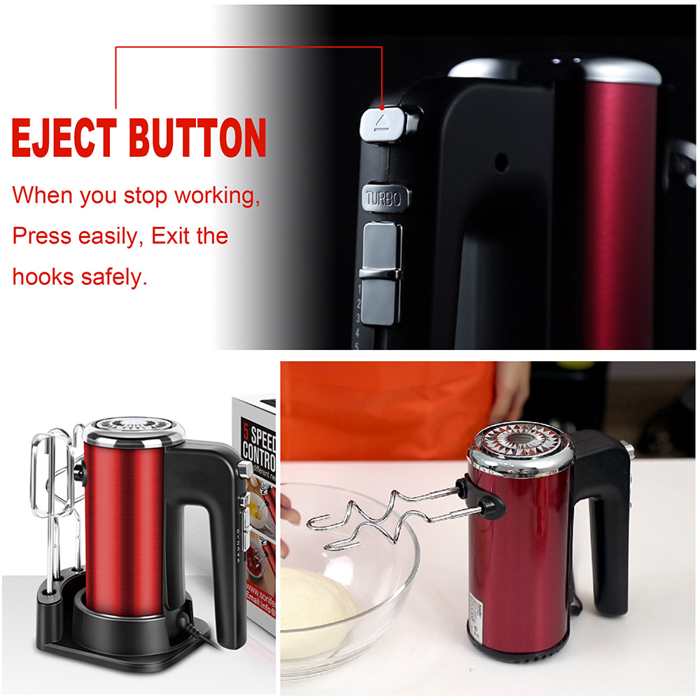 Batidor de huevo eléctrico del hogar batidora de mano mini batidor de huevo dispensador de pastel de hornear crema