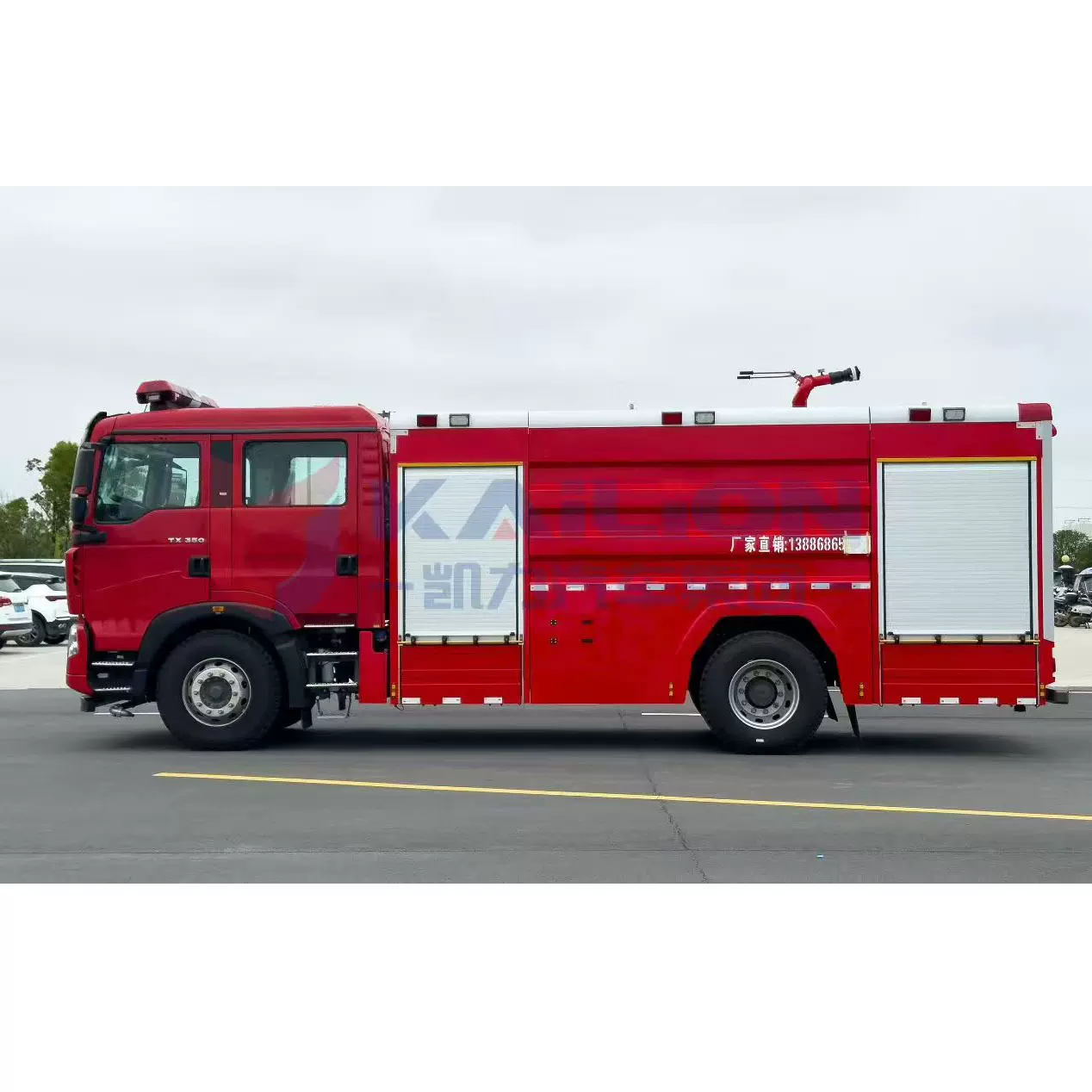 重汽五十铃东风水罐泡沫消防车森林草场灭火干粉救援车灭火车出口