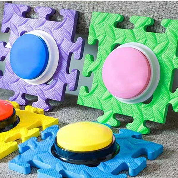 Pet Communication Button Anti-Slip Mat Eva Square Fixed Special Hexagon