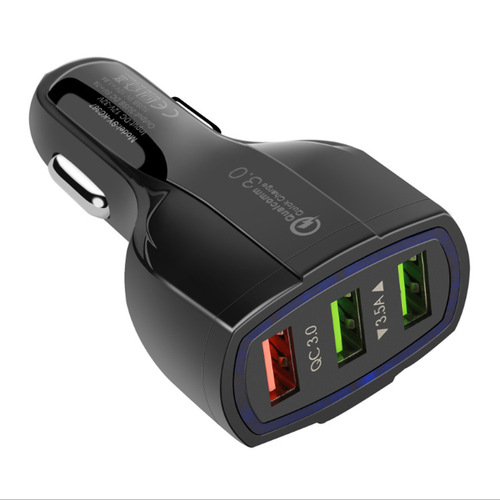 Manufacturer QC3.0 car charger 3usb 5v3.1A smart car charger fast three port fast charging 30W car charger