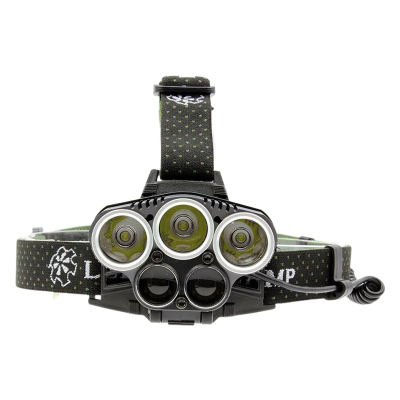 Luz fuerte transfronteriza faro recargable noche pesca luz fuerte faro luz láser lámpara de equipo de ventilador militar faro táctico