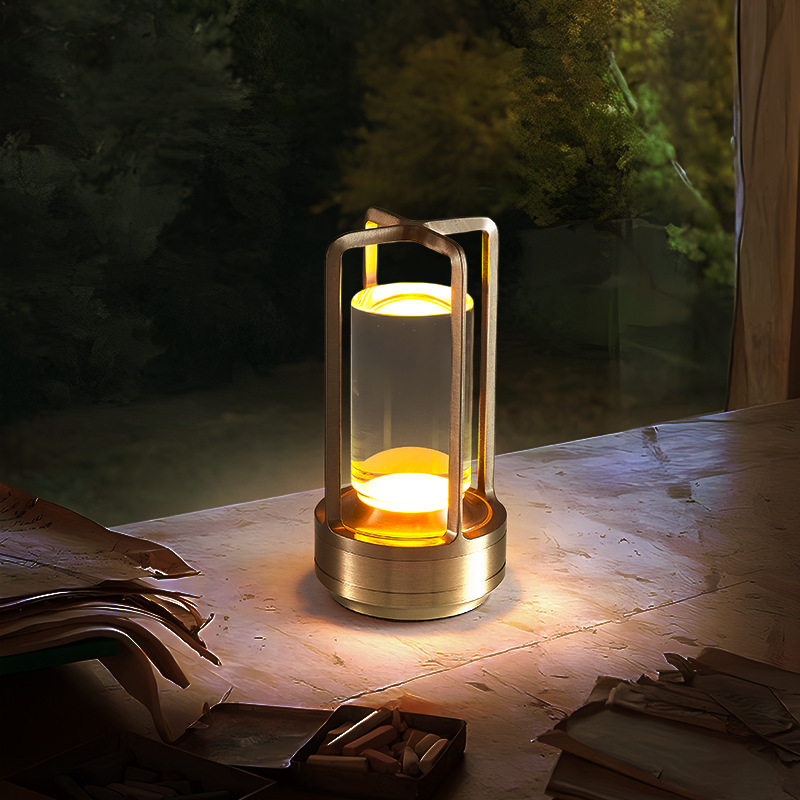 Luz de lujo transfronteriza ambiente retro