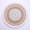 Handmade woven cushion rice meal pads thermal pad cotton and linen pad decorative cushions shooting props virtue cushion